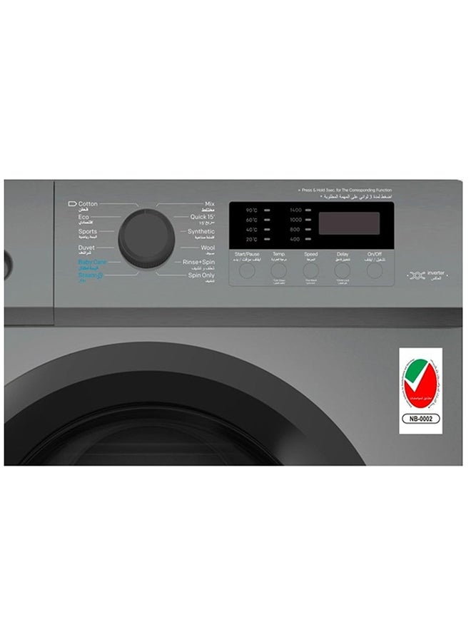 AKAI - Front Load Washer 8 kg WMMA-SFL84VBS Silver - Image 1