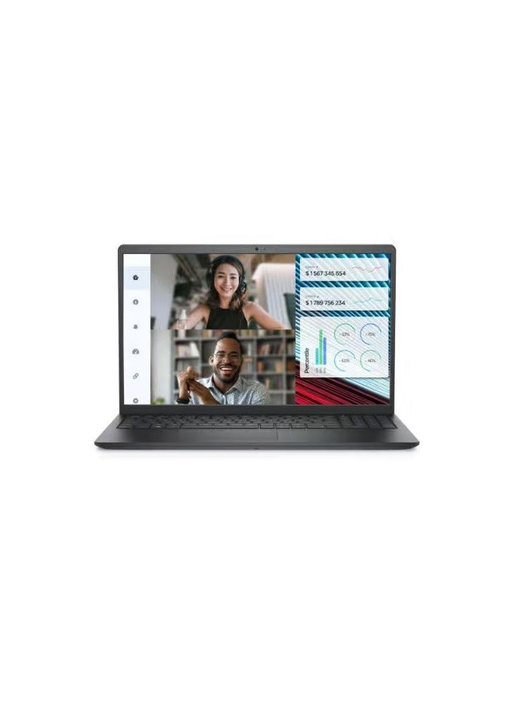 Dell Vostro 3520 Laptop, Intel Core i7-1255U, 15.6 Inch, 512GB SSD, 8GB RAM, Nvidia MX550 2G, Ubuntu English/Arabic Black - Image 1