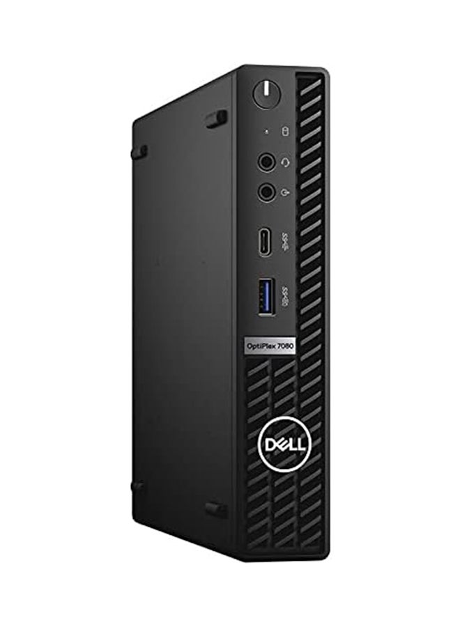 DELL - OptiPlex 7080 Micro Desktop Computer – 10th Gen Intel Core i5-10500 Upto 4.5 GHz - 16GB RAM 512GB NVMe SSD, DisplayPort 4K Monitor Support, HDMI, AX Wi-Fi, Bluetooth - Windows 10 Pro english black - Image 1