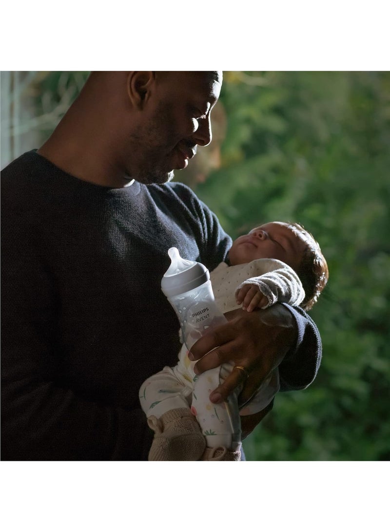 زجاجة حليب طبيعية للأطفال 260 مل زجاجة حليب خالية من BPA للأطفال بنمط زرافة - Image 3