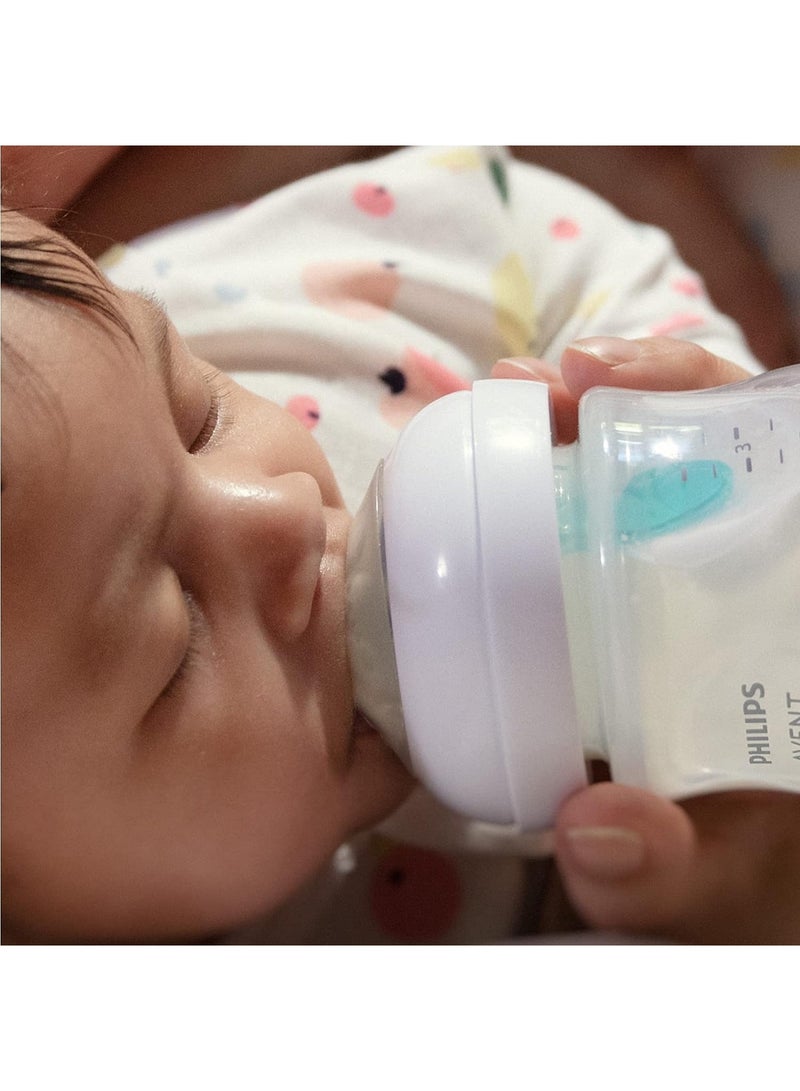 Natural Response Baby Bottle 260Ml Baby Milk Bottle With Airfree Vent Bpa Free For Newborn Babies Elephant Pattern