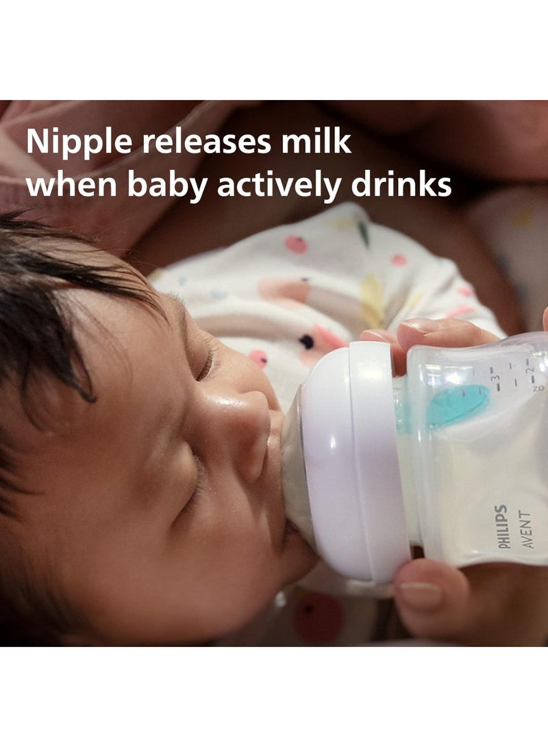 PHILIPS AVENT - Natural Response Baby Bottle 260Ml Baby Milk Bottle With Airfree Vent Bpa Free For Newborn Babies Bear Pattern - Image 1