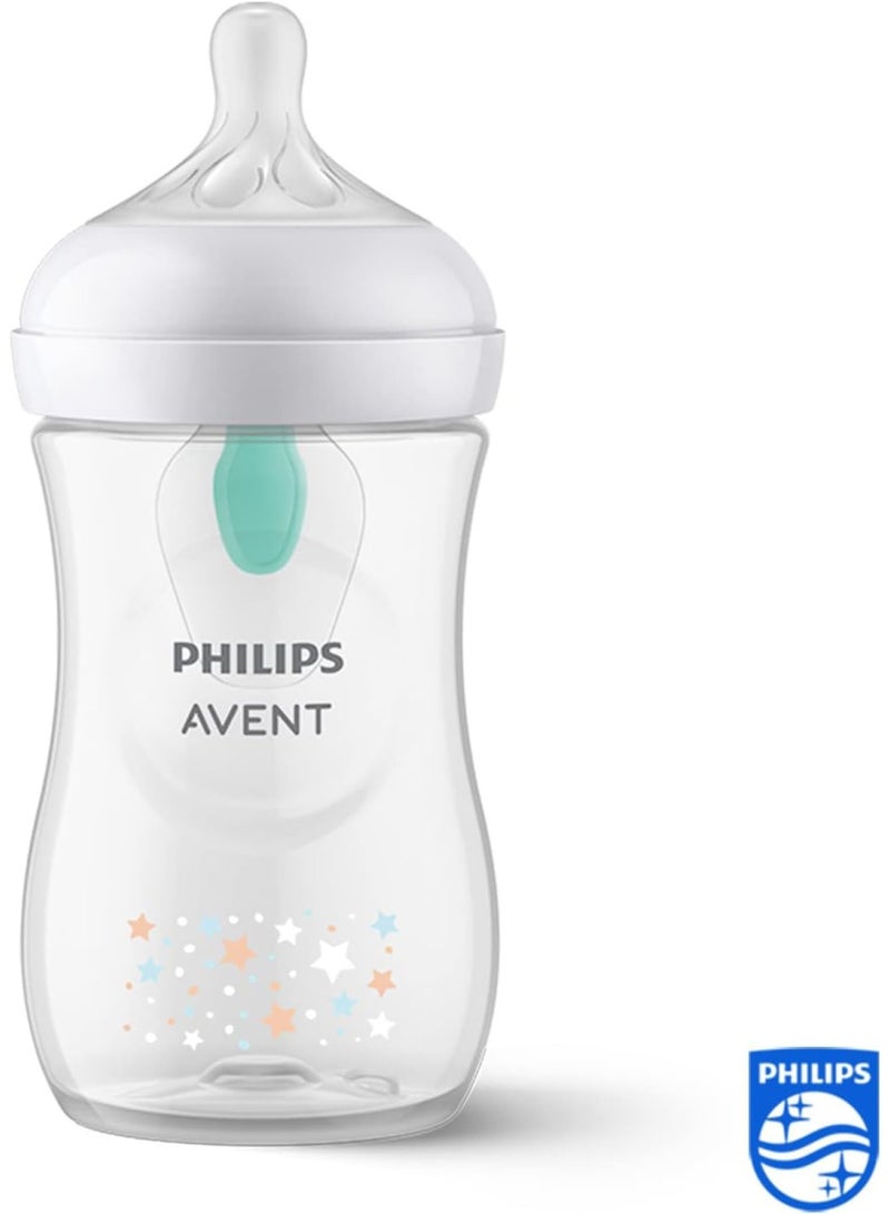 PHILIPS AVENT - Natural Response Baby Bottle 260Ml Baby Milk Bottle With Airfree Vent Bpa Free For Newborn Babies Bear Pattern - Image 1