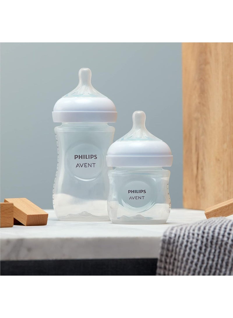 PHILIPS AVENT - Baby Bottle Newborn Gift Set 4 Baby Milk Bottles Ultrasoft Pacifier And Bottle Brush Babies - Image 1