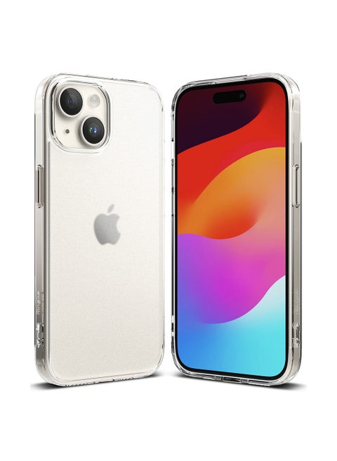 Fusion Matte Compatible With iPhone 15 Case Anti Fingerprint Hard Soft Flexible TPU Bumper Scratch Resistant Natural Form Back Cover Matte Clear
