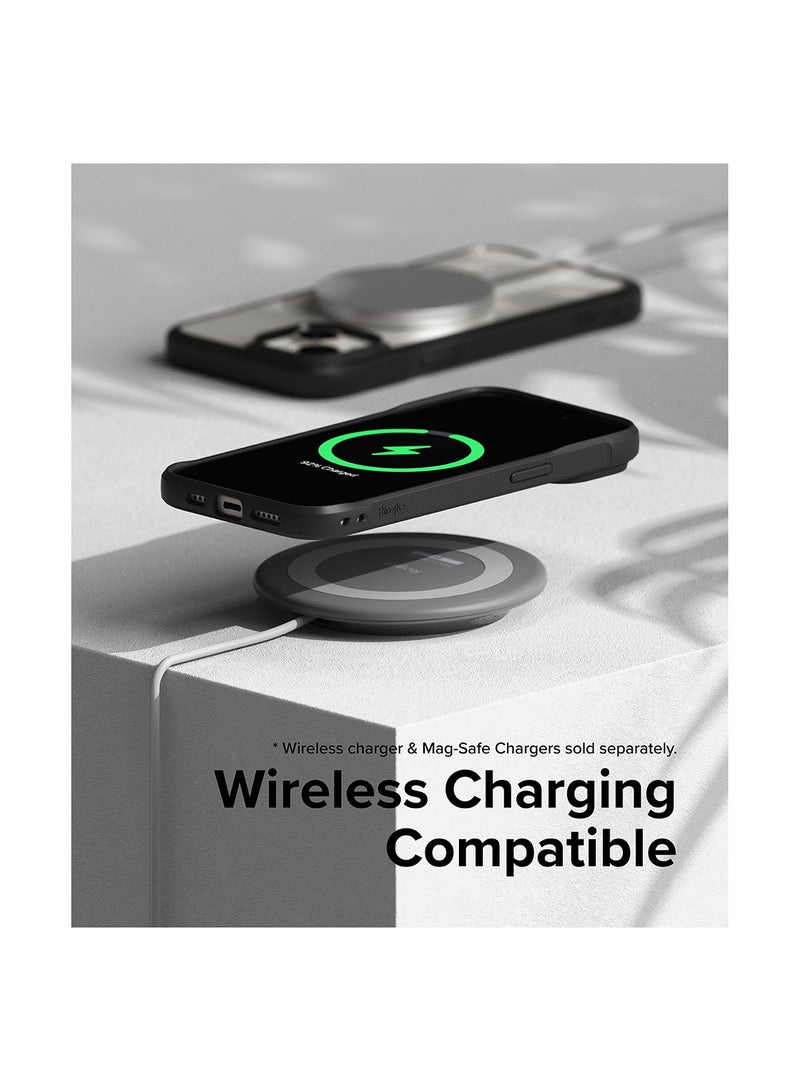 Ringke Fusion Bold Compatible With iPhone 15 Plus Case Firm Grip Frame Style Anti-Yellowing Clear Transparent Hard Shockproof Bumper + Back Cover Black - Image 5