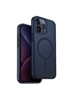 Uniq Hybrid iPhone 15 Pro Mag Click Charging Lifepro Xtreme Af Smoke Blue 