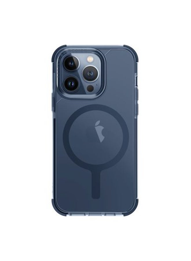 Uniq - Hybrid iPhone 15 Pro Mag Click Charging Combat Af Smoke Blue - Image 1