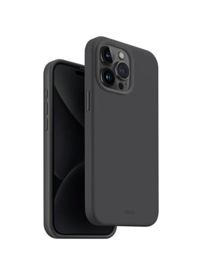 Uniq - Hybrid iPhone 15 Pro Mag Click Charging Lino Hue Charcoal Grey - Image 1