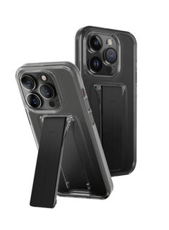 Uniq Hybrid iPhone 15 Pro Heldro Mount With Stand Vapour Black 