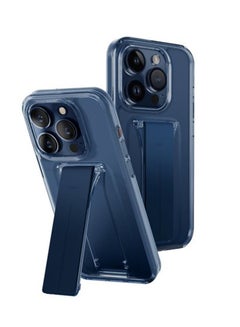 Uniq Hybrid iPhone 15 Pro Heldro Mount With Stand Ultramarine Deep Blue 