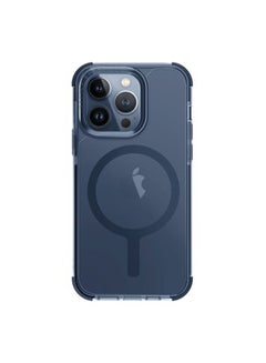 Uniq Hybrid iPhone 15 Pro Max Mag Click Charging Combat Af Smoke Blue 