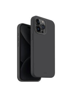 Uniq Hybrid iPhone 15 Pro 6.7 (Max) Mag Click Charging Lino Hue Charcoal Grey 