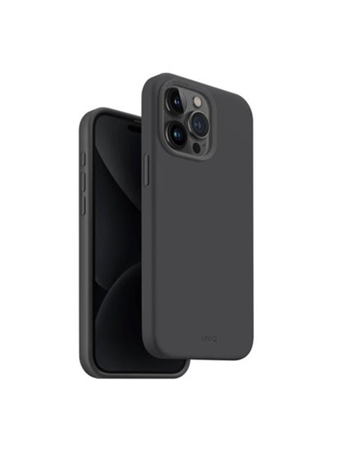 Uniq - Hybrid iPhone 15 Pro 6.7 (Max) Mag Click Charging Lino Hue Charcoal Grey - Image 1