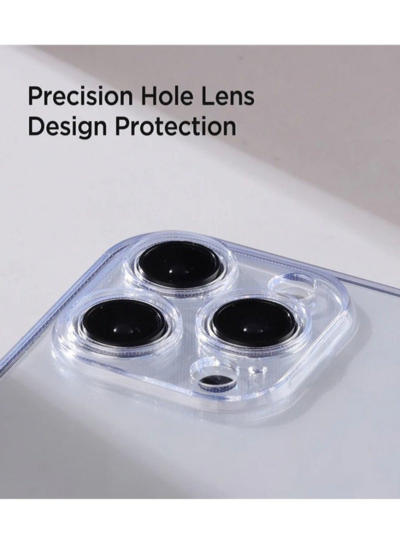 جوي روم جراب TPU شفاف رفيع مضاد للسقوط، مصمم لحماية من السقوط، مضاد للخدش والصدمات لهاتف iPhone 15 Pro مقاس 6.1 بوصة - Image 3