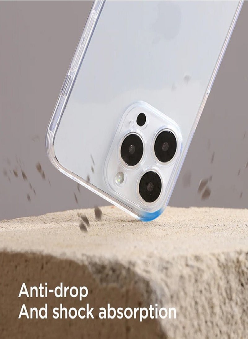جوي روم جراب TPU شفاف رفيع مضاد للسقوط، مصمم لحماية من السقوط، مضاد للخدش والصدمات لهاتف iPhone 15 Pro مقاس 6.1 بوصة - Image 4