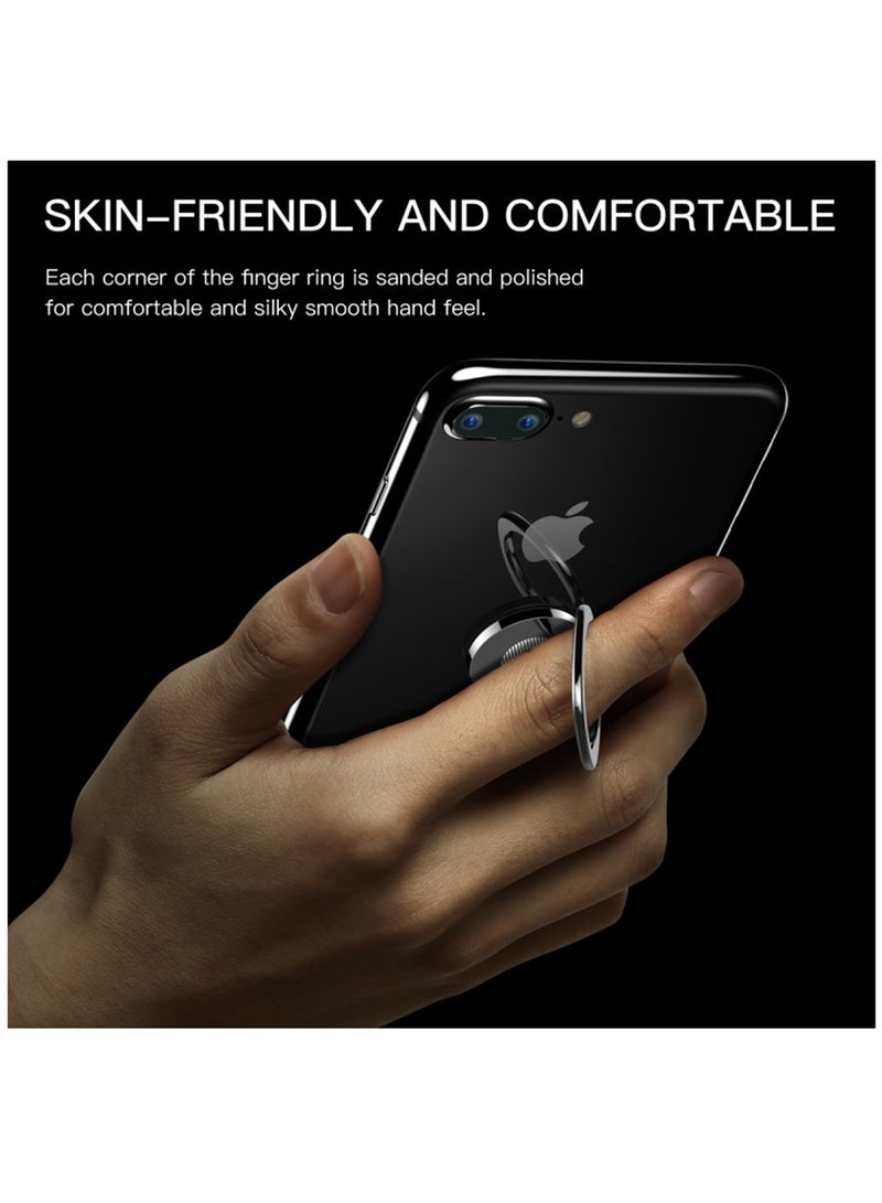 Baseus Phone Ring Holder 360 Degree Rotation Metal Finger Grip Adjustable Cellphone Stand For Magnetic Car Mount Compatible With iPhone Galaxy Pixel HUAWEI Xiaomi OPPO And More Smartphone Gold - Image 5