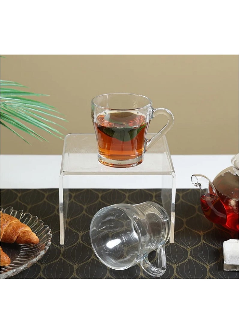باساباتشي 2-Piece Chroma Glass Mug 205 ml Clear - Image 4