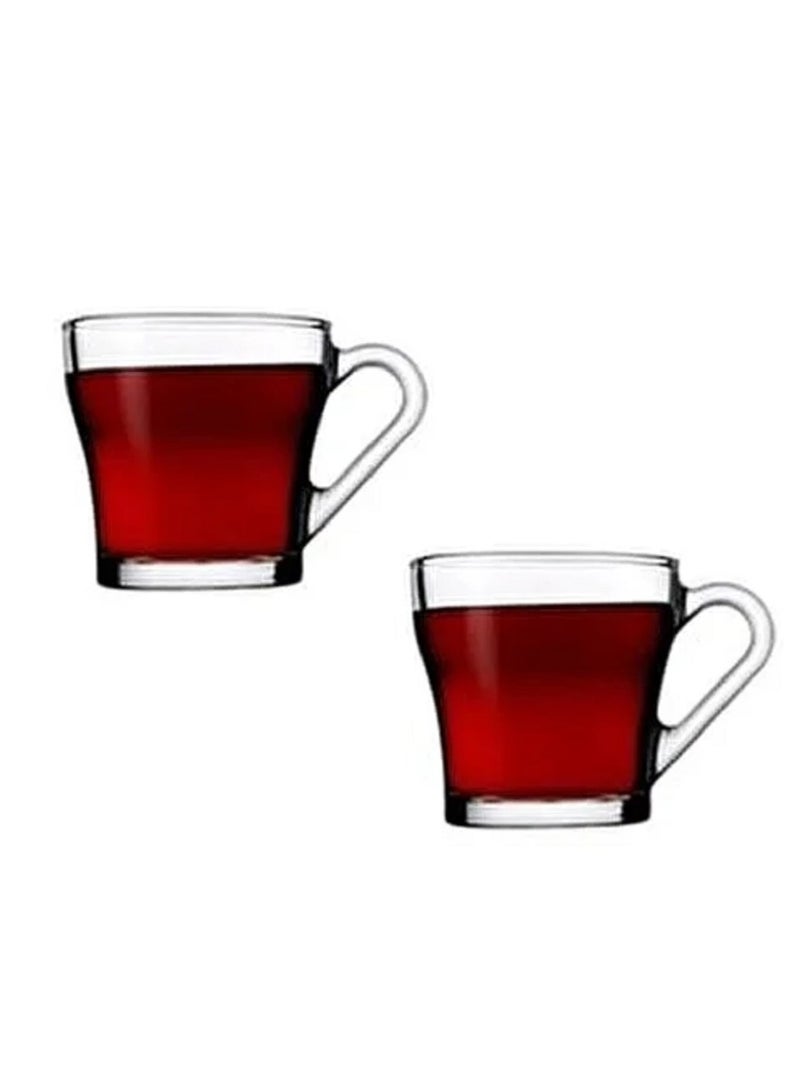 باساباتشي 2-Piece Chroma Glass Mug 205 ml Clear - Image 3