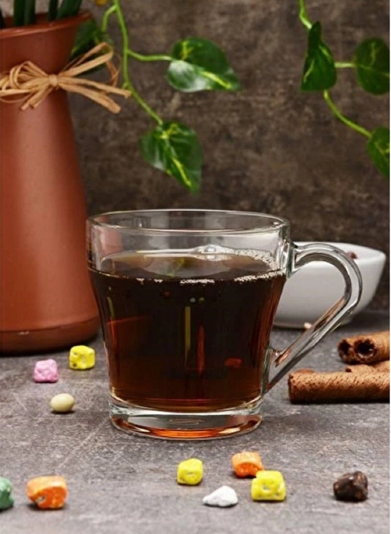 باساباتشي 2-Piece Chroma Glass Mug 205 ml Clear - Image 5