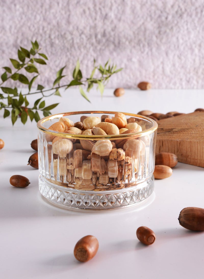 Pasabahce - 4-Piece Elysia Golden Touch Bowl Set Clear 235 ml Clear/Gold - Image 1