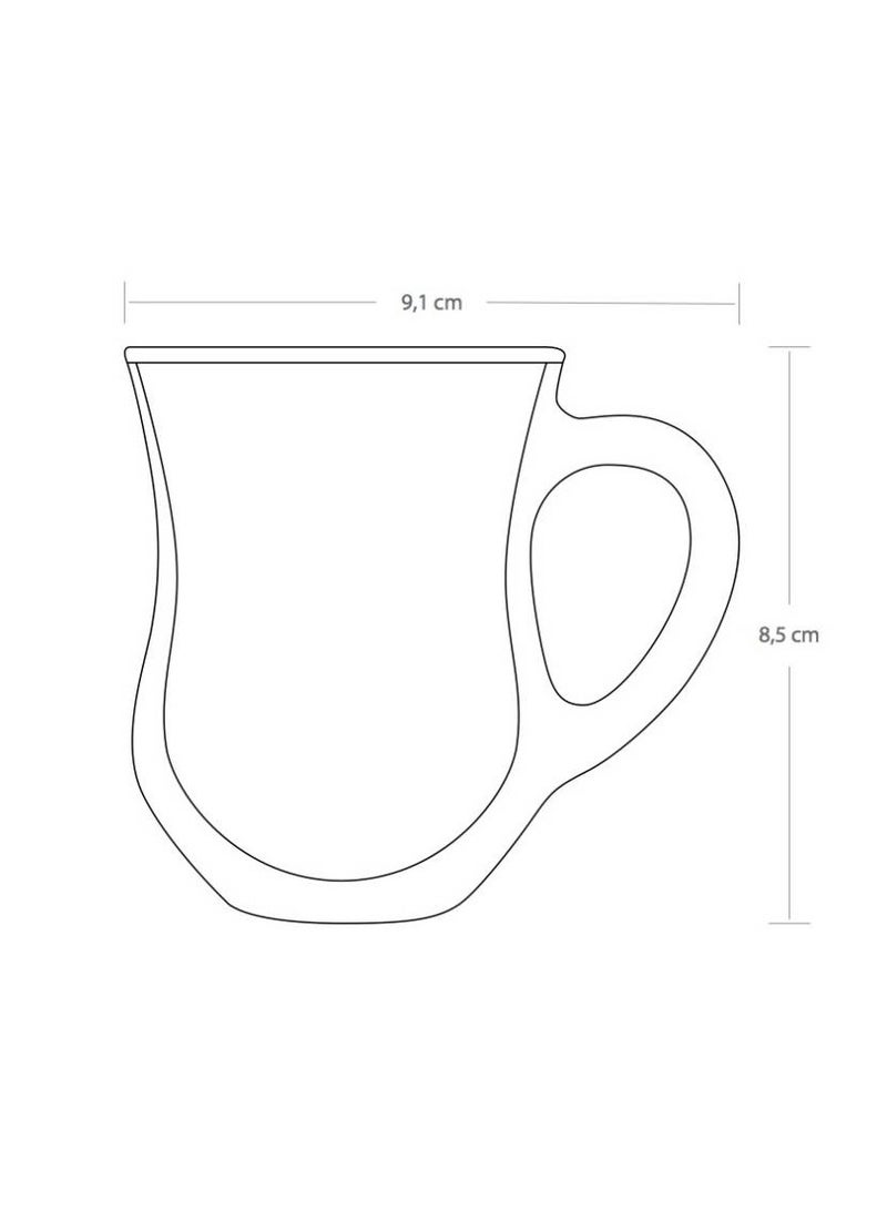 Pasabahce 6-Piece Dem Tea Glass 140 ml Clear - Image 4