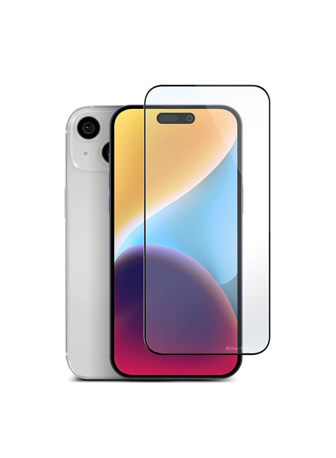 ارمور برو واقي شاشة من الزجاج المقوى لهاتف iPhone 15 Plus HD من الحافة إلى الحافة - Image 1