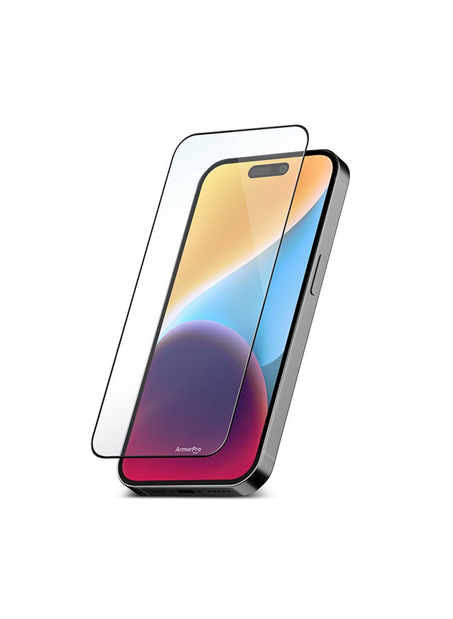 ارمور برو واقي شاشة من الزجاج المقوى لهاتف iPhone 15 Pro HD من الحافة إلى الحافة - Image 4