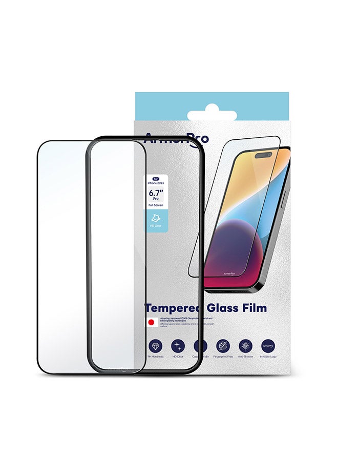 ارمور برو واقي شاشة من الزجاج المقوى لهاتف iPhone 15 2023 مقاس 6.7 بوصة Pro (Max) HD من الحافة إلى الحافة - Image 5