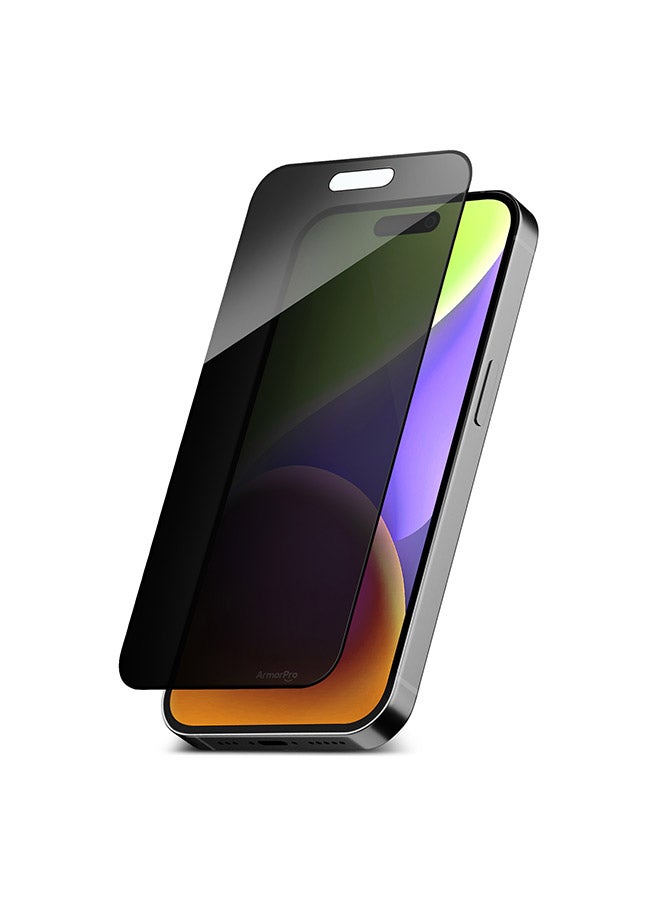 ارمور برو واقي شاشة زجاجي مقوى لهاتف iPhone 15 Plus مع حماية من الحافة إلى الحافة - Image 4
