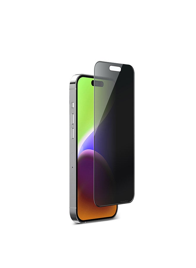 ارمور برو واقي شاشة زجاجي مقوى لهاتف iPhone 15 Pro مع حماية من الحافة إلى الحافة - Image 3