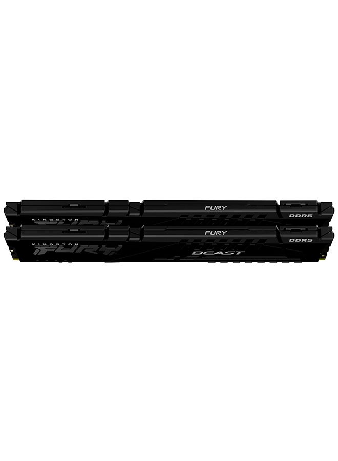كينغستون - Technology Fury Beast 32GB (2x16GB) 6000MHz DDR5 CL40 DIMM (Kit of 2) Desktop Memory KF560C40BBK2-32/ - Image 1