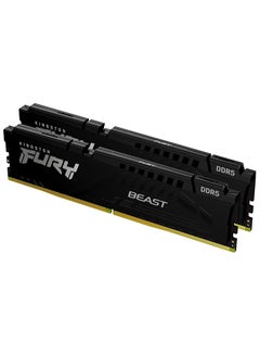 كينغستون Technology Fury Beast 32GB (2x16GB) 6000MHz DDR5 CL40 DIMM (Kit of 2) Desktop Memory KF560C40BBK2-32/  - Image 1