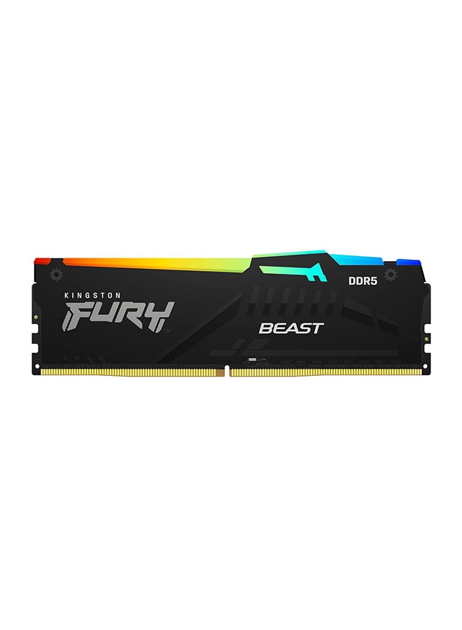 Kingston Fury Beast RGB 32GB 5600MT/s DDR5 CL40 DIMM Desktop Memory (Kit of 2) KF556C40BBAK2-32  - Image 1