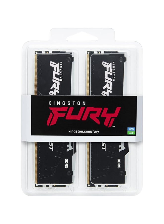 Kingston Fury Beast RGB 32GB 5600MT/s DDR5 CL40 DIMM Desktop Memory (Kit of 2) KF556C40BBAK2-32  - Image 4