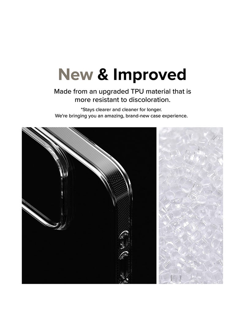 Ringke Air Compatible With iPhone 15 Pro Max Case Transparent Lightweight Soft Flexible TPU Scratch Resistant Natural Form Back Cover Glitter Clear  - Image 4