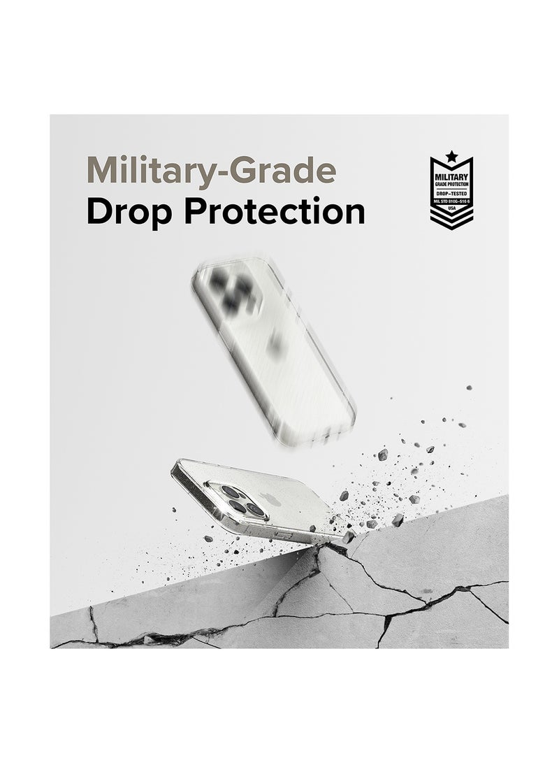 Ringke - Air Compatible With iPhone 15 Pro Case Transparent Lightweight Soft Flexible TPU Scratch Resistant Natural Form Back Cover Glitter Clear - Image 1