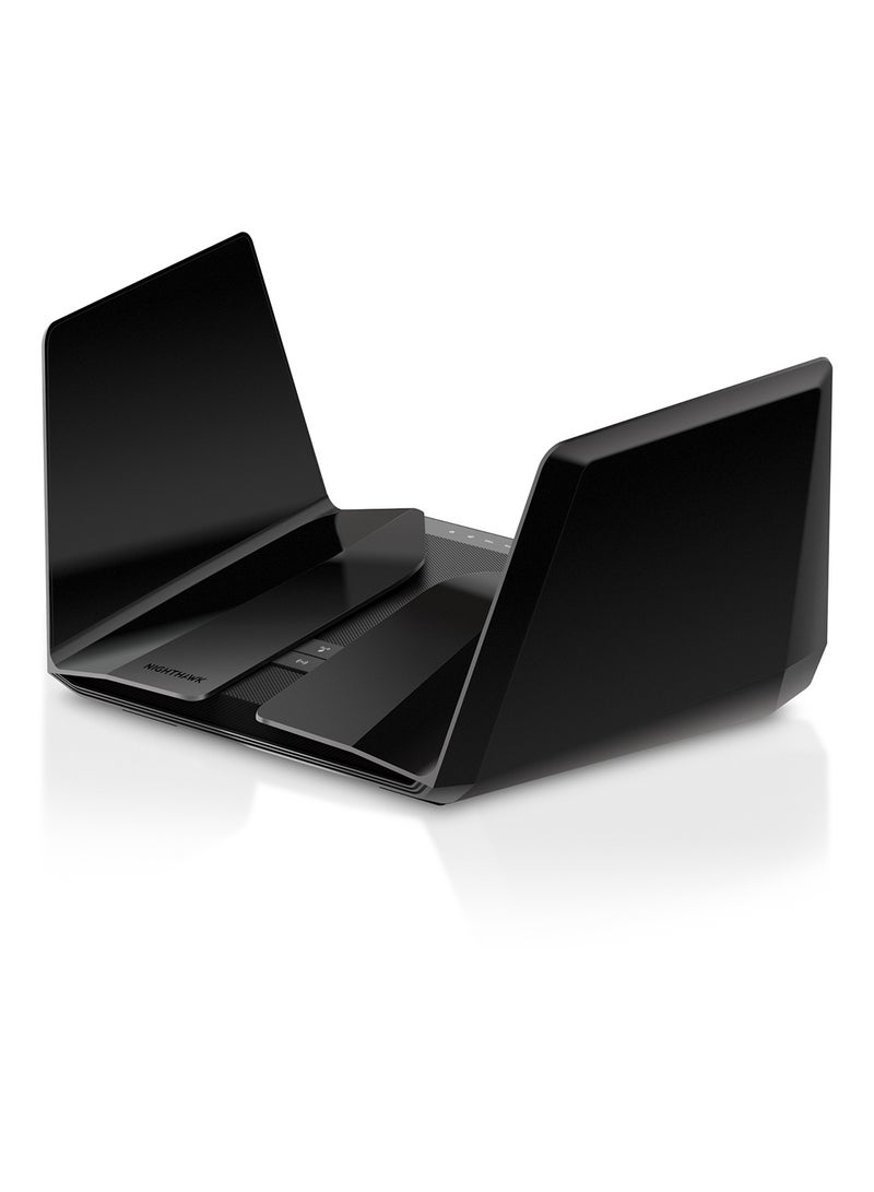 NETGEAR - Nighthawk AX6000 12 Stream Wi-Fi 6 Router, RAX120-100EUS/ Black - Image 1