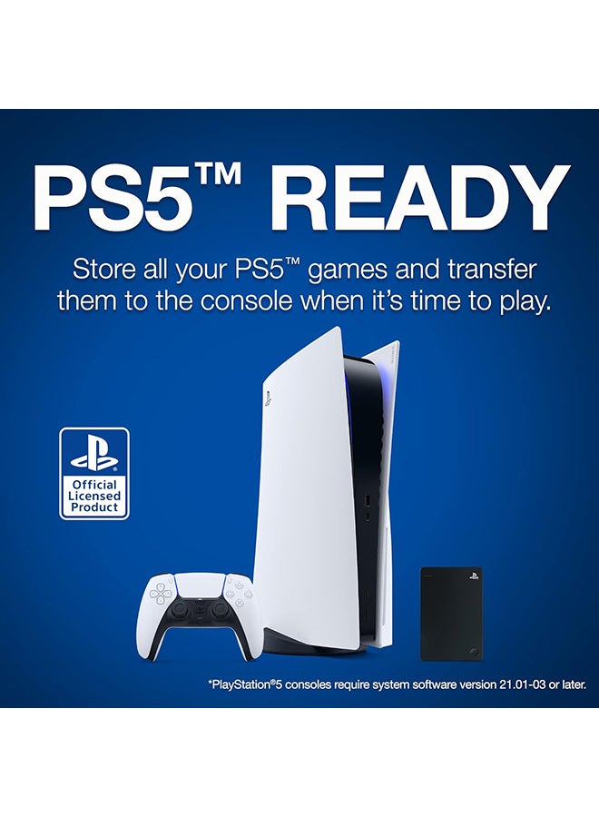 Seagate - Game Drive for Playstation Consoles 4TB External Hard Drive - USB 3.2 Gen 1, Officially-Licensed (STLL4000200) 4.0 TB - Image 1