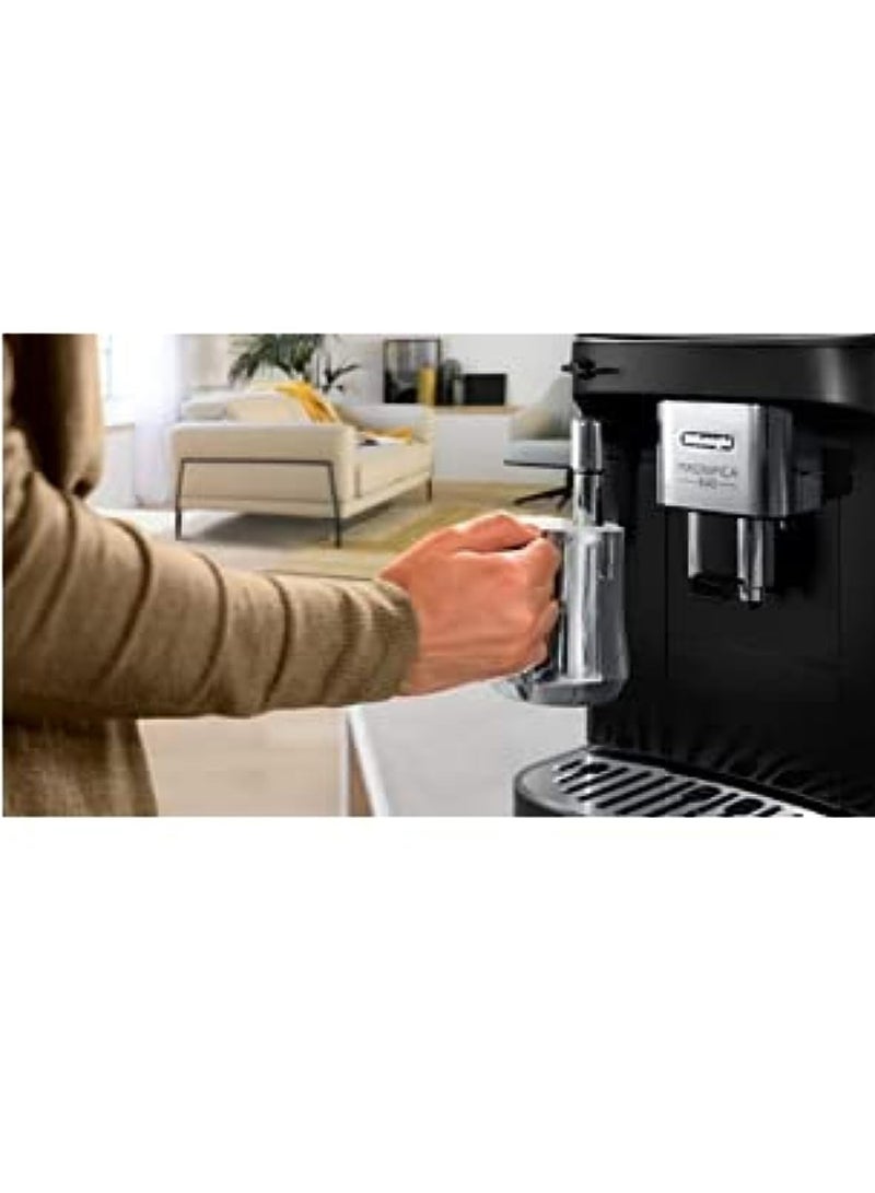 De'Longhi Magnifica EVO Bean to Cup Fully Automatic Espresso and Cappuccino Coffee Machine |Traditional Milk Frother|Built In Grinder 1.8 L 1450 W ECAM 290.21.B Black  - Image 5