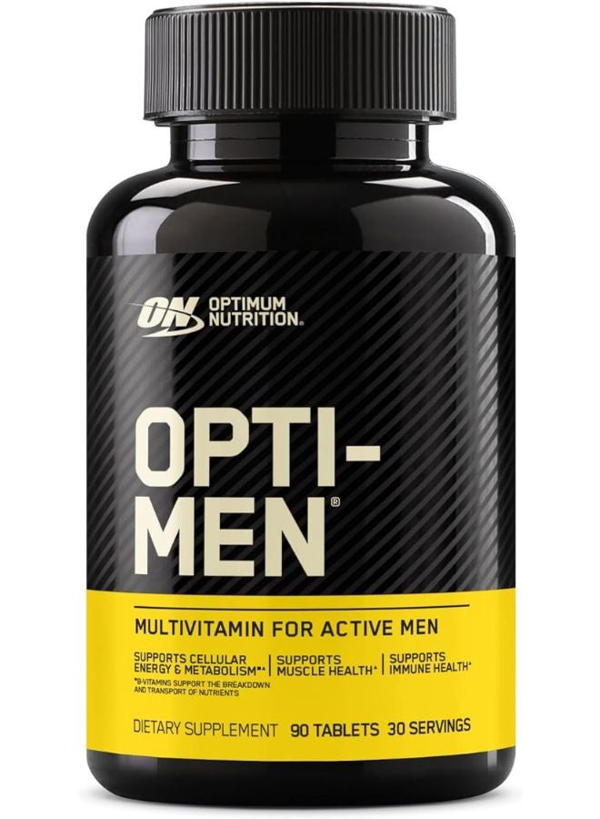 Optimum Nutrition - Opti-Men, Vitamin C, Zinc and Vitamin D, E, B12 for Immune Support Mens Daily Multivitamin Supplement - 90 Count - Image 1