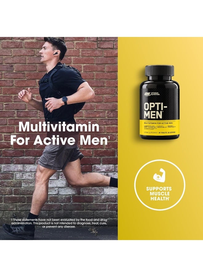 Optimum Nutrition Opti-Men, Vitamin C, Zinc and Vitamin D, E, B12 for Immune Support Mens Daily Multivitamin Supplement - 90 Count - Image 3