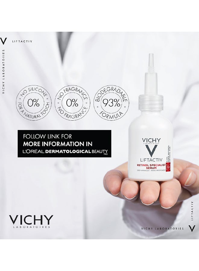 VICHY - LiftActiv Retinol Specialist Deep Wrinkle And Anti-Aging Serum 30ml - Image 1