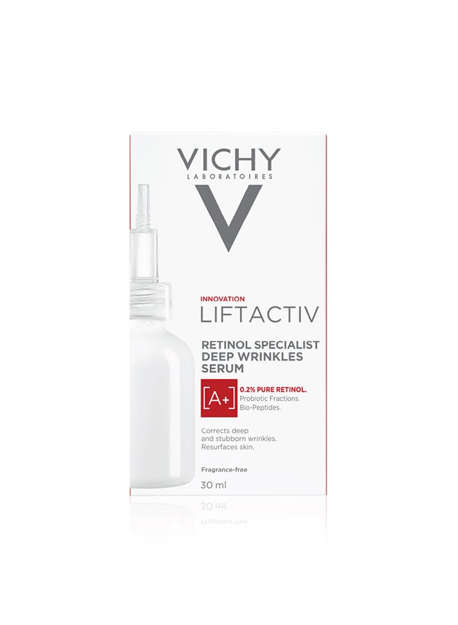 VICHY - LiftActiv Retinol Specialist Deep Wrinkle And Anti-Aging Serum 30ml - Image 1