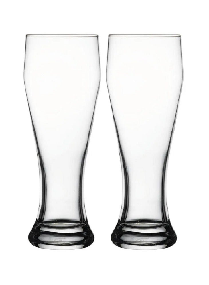 Pasabahce 2-Piece Weizenbeer Beer Glass 520 ml Clear - Image 2