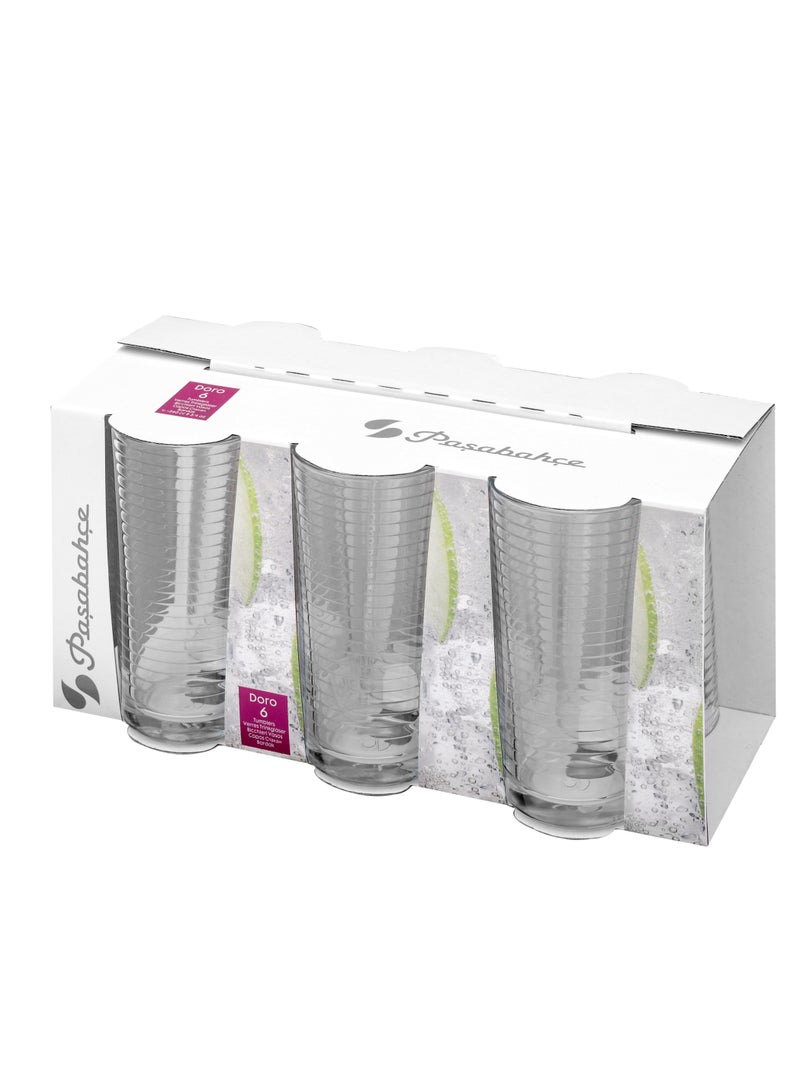 باساباتشي طقم أكواب دورو الطويلة 6 قطع سعة 260 مل - Image 3