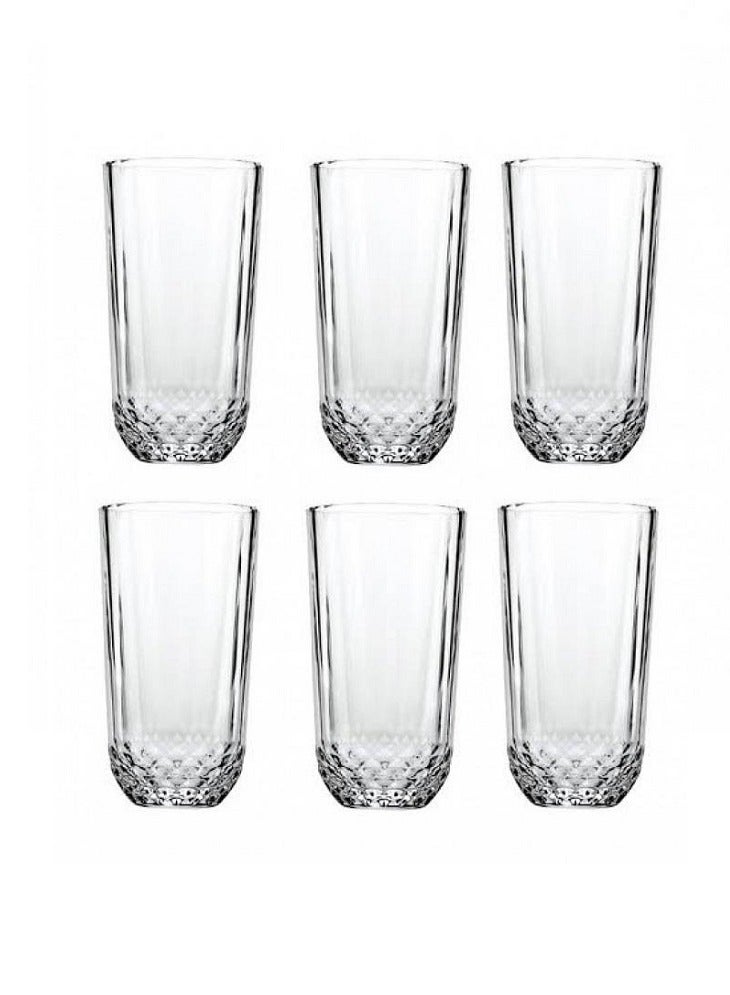 باساباتشي طقم كؤوس شرب طويلة ديوني 6 قطع سعة 345 مل - Image 2