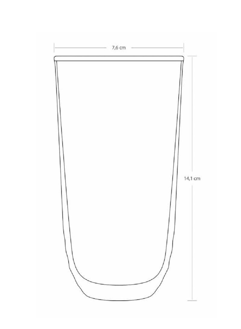 باساباتشي طقم كؤوس شرب طويلة ديوني 6 قطع سعة 345 مل - Image 3