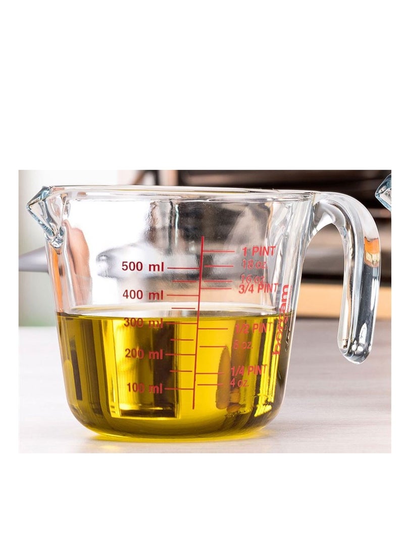 Pasabahce Borcam Measuring Cup 500 ml Clear/Red - Image 4