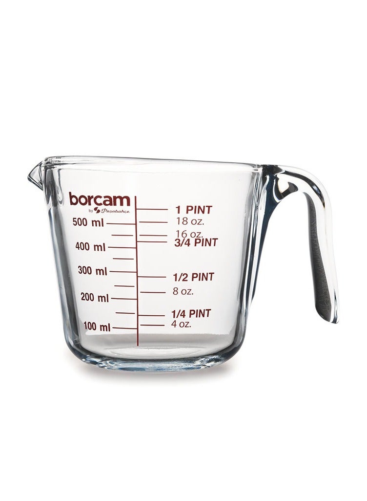 Pasabahce Borcam Measuring Cup 500 ml Clear/Red - Image 1